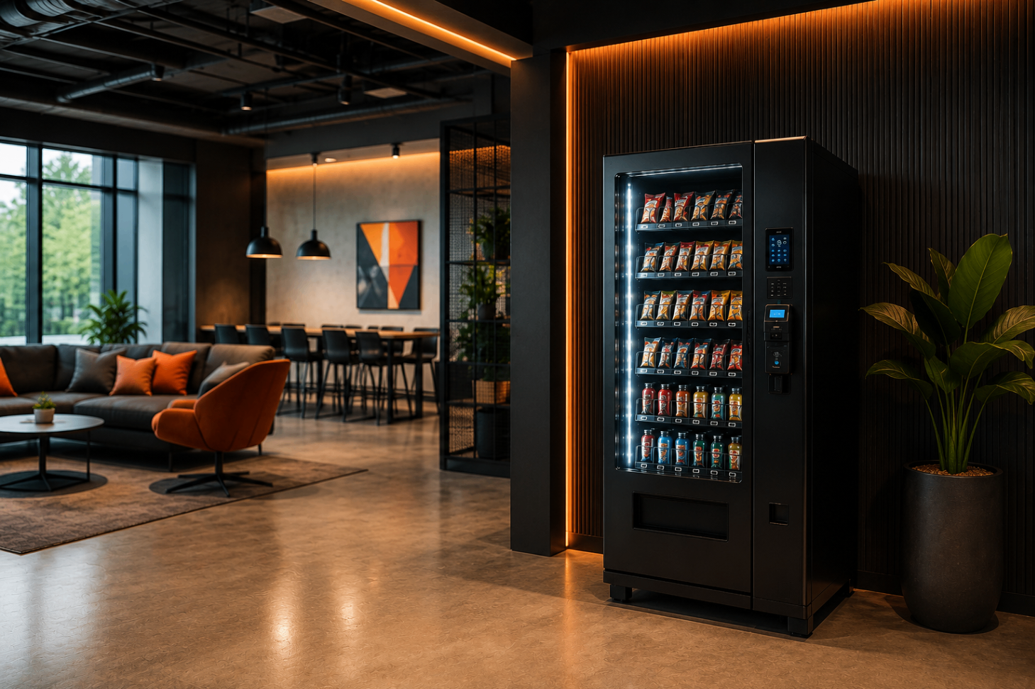 Small commercial vending machine